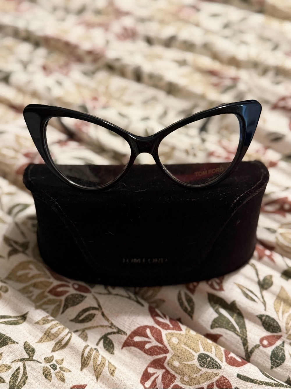 Tom Ford Black Cat-Eye Women's Glasses